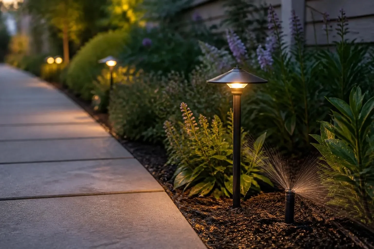 Irrigation and Lighting for a Bend, Oregon home